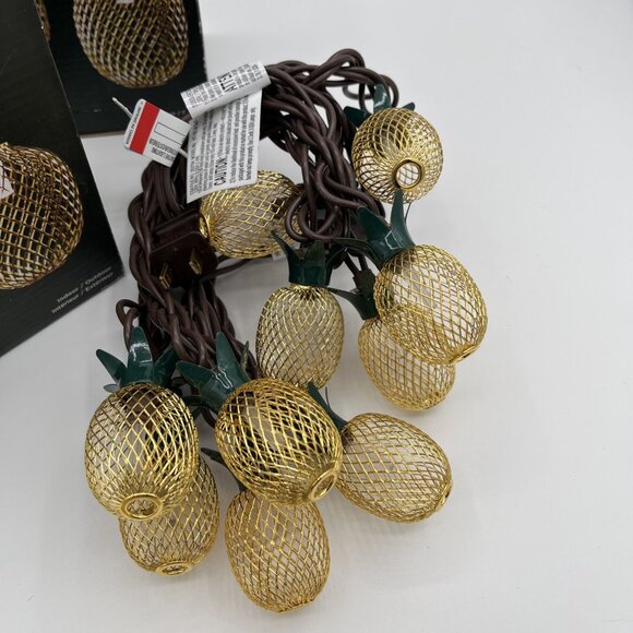 Pineapple String Lights LED 10 ft Outdoor/Indoor Decorative Danson Deco- UNUSED - Picture 6 of 7
